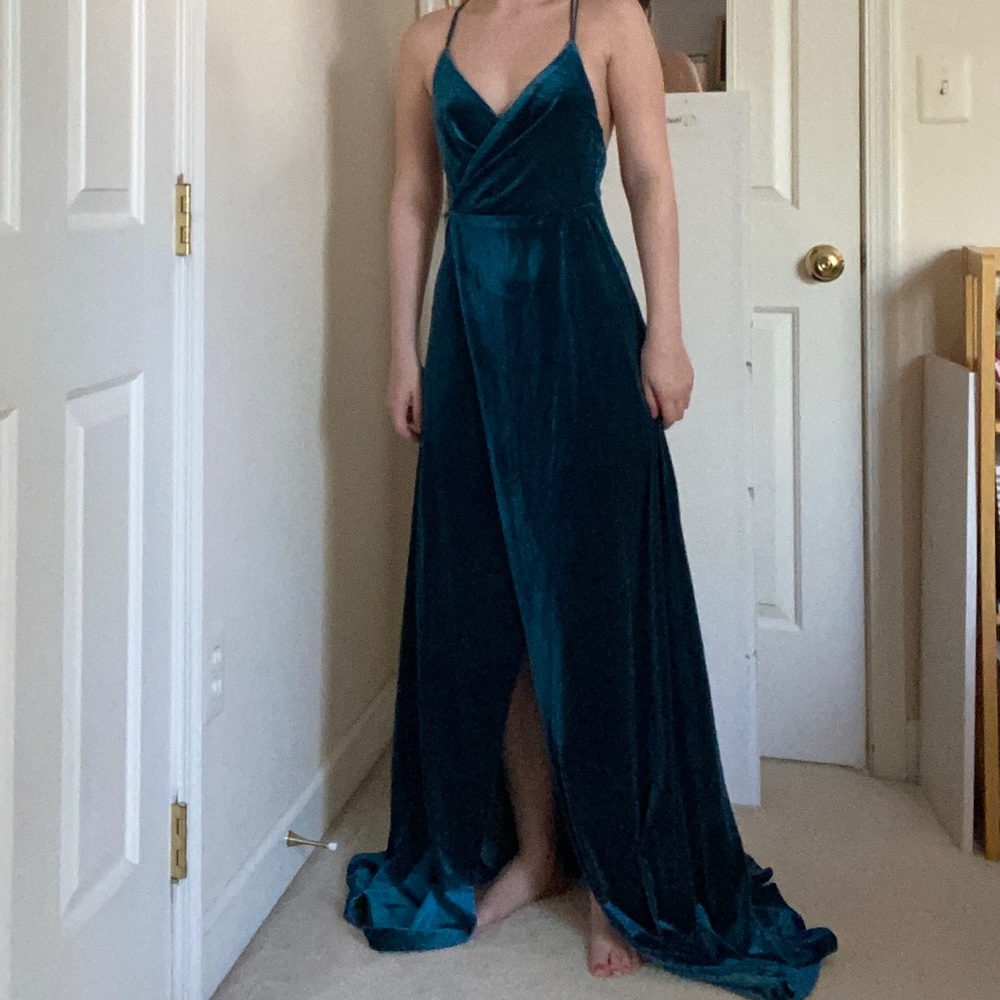Velvet formal dress